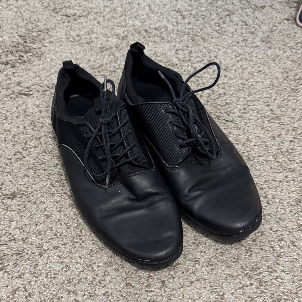 Zara Man Black Derby Shoes